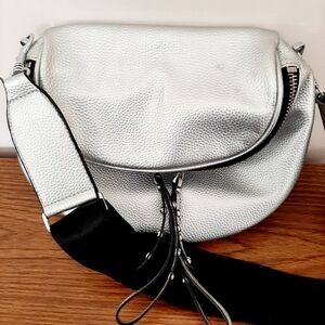 Silver Crossbody Bag